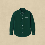 Boyfriend's Shirt Loose Fit Button Shirt - Unisex Embroidery - Gummy Club Official - Green - Green