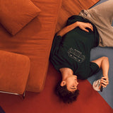 COUCH CLUB T-Shirt Collection by The Gummy Club| Oversized/Unisex Relaxed Fit Cotton Tee | - Gummy Club Official -  - White Couch Tee - White Couch Tee