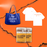 Gummy Club x BBK - ApaBakar 3.0 Merchandise 2025 - Gummy Club Official - B (ApaBakar T-Shirt x1/Salted Egg Sourdough Cracker x2/Blue XXL Totebag x1) - B (ApaBakar T-Shirt x1/Salted Egg Sourdough Cracker x2/Blue XXL Totebag x1)